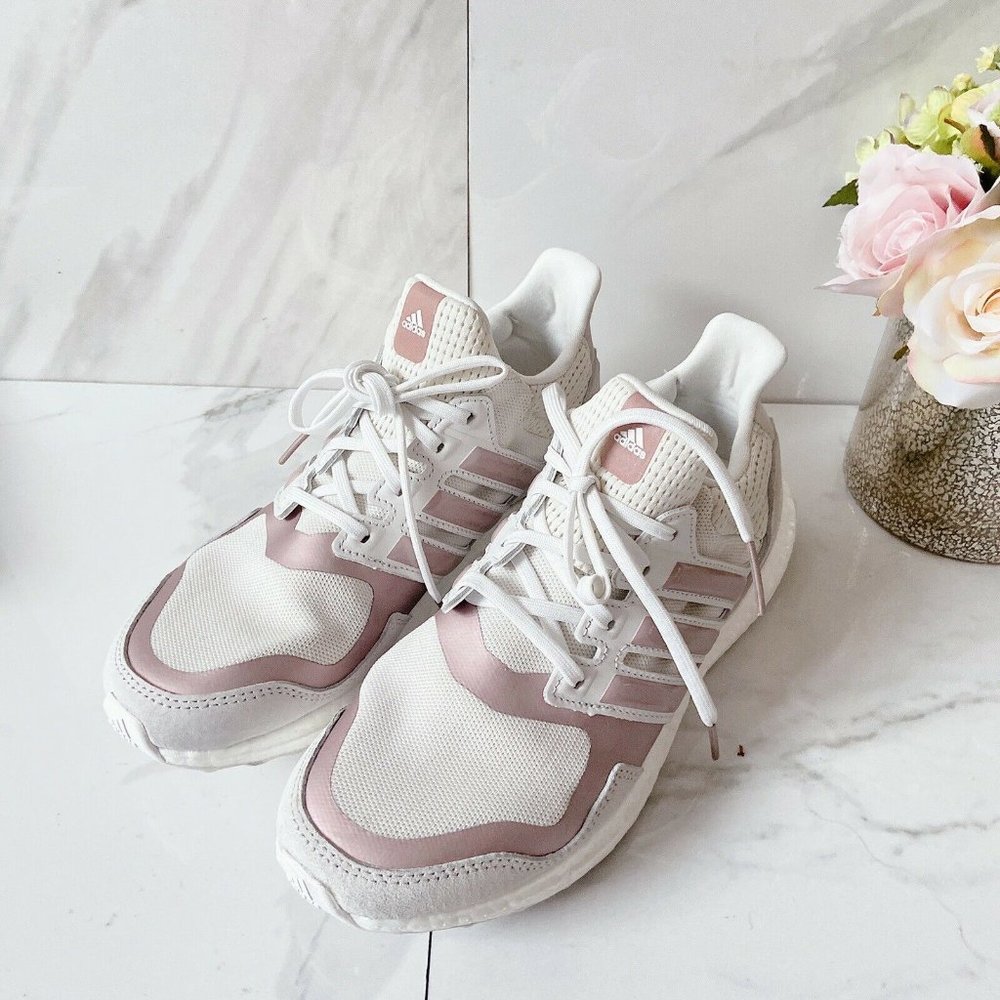 Adidas UltraBoost DNA Super Max Womens Running Shoes White Metallic Purple 10.5 - Picture 4 of 7